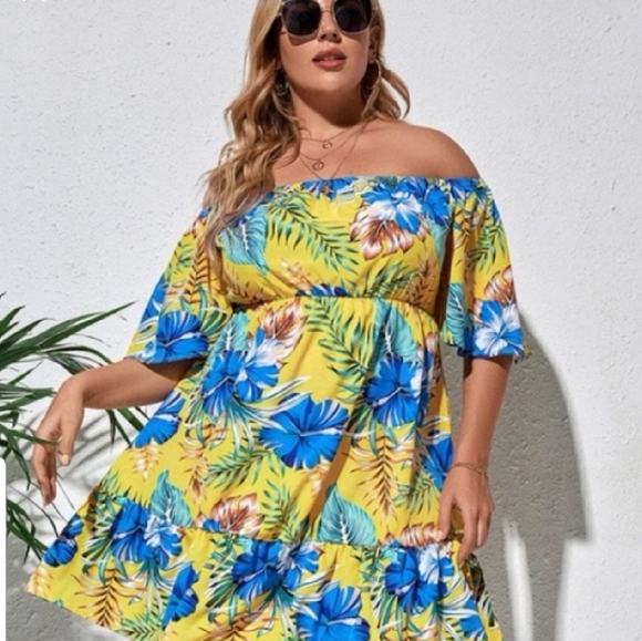 SHEIN Dresses & Skirts - Tropical Print size 20